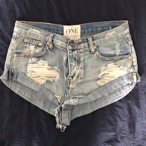 One Teaspoon Denim Shorts